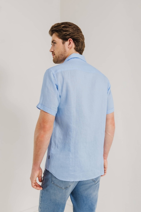 State of Art shirt ss plain linen